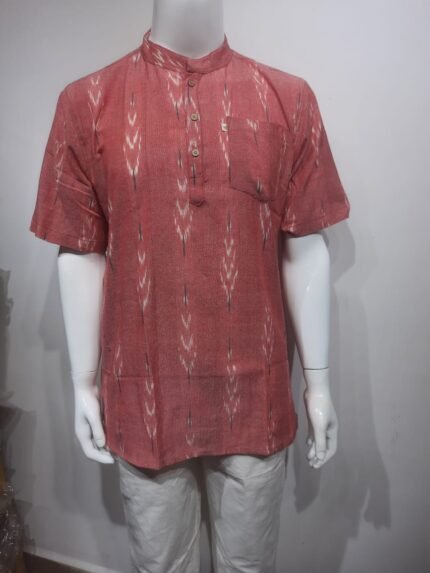 Salmon Pink  Short Kurta