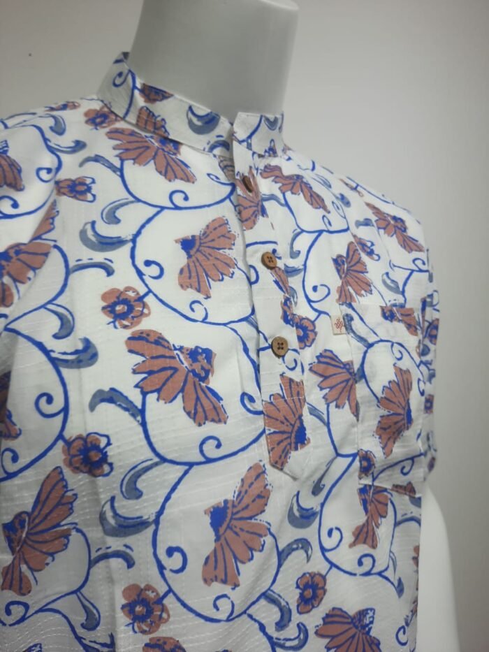 Floral Vines and Motifs Short Kurta - Image 5
