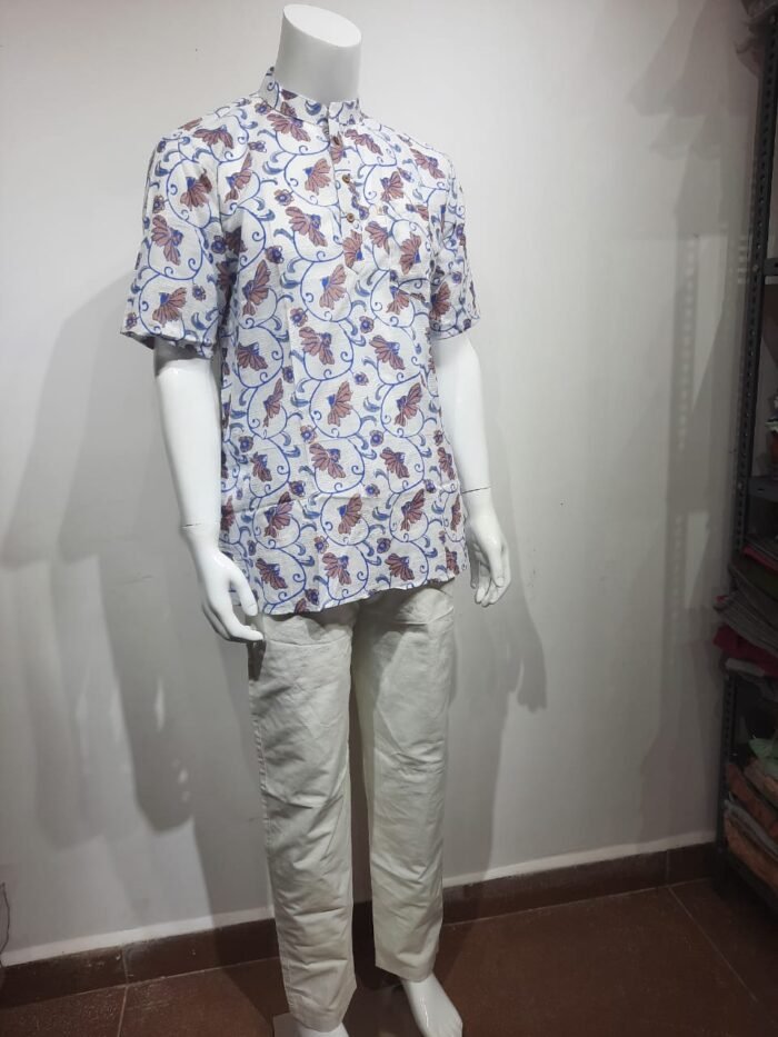 Floral Vines and Motifs Short Kurta - Image 6