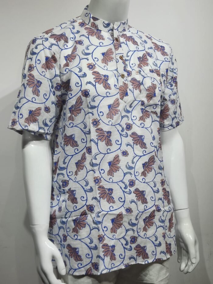 Floral Vines and Motifs Short Kurta - Image 9
