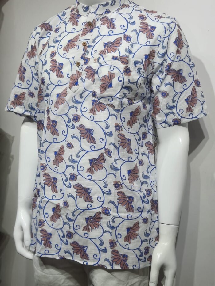 Floral Vines and Motifs Short Kurta - Image 7