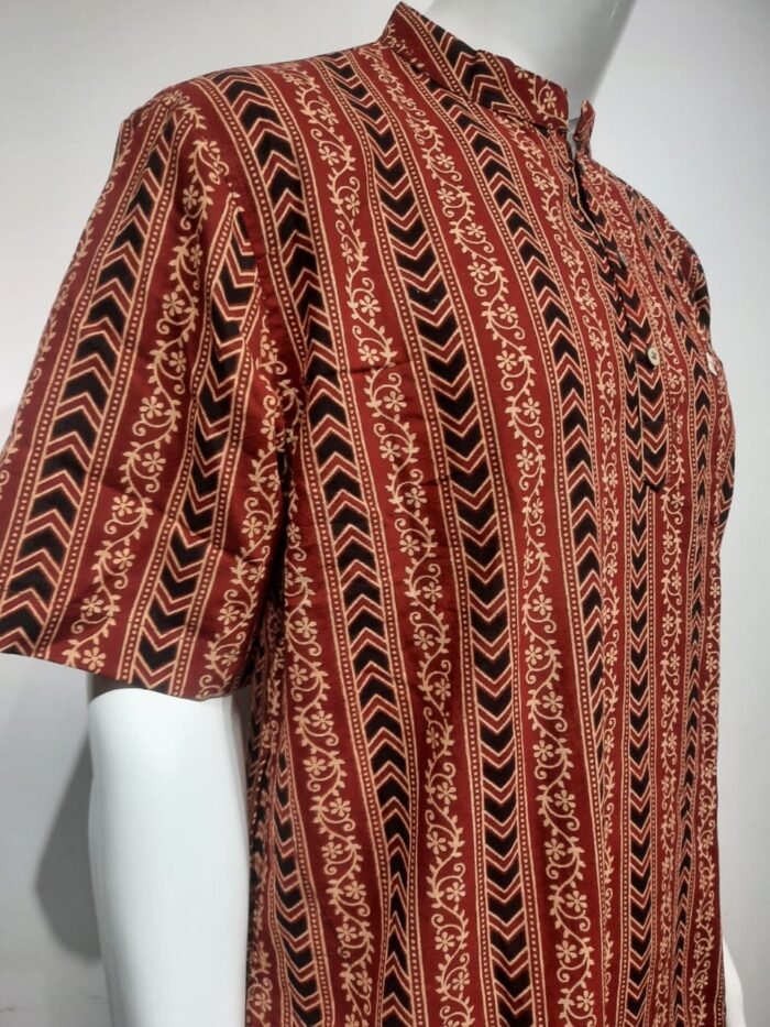 Ajrak Short Kurta - Image 3