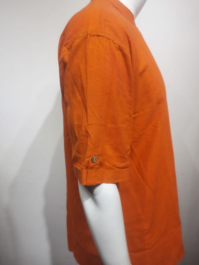 Deep Orange Short Kurta - Image 3