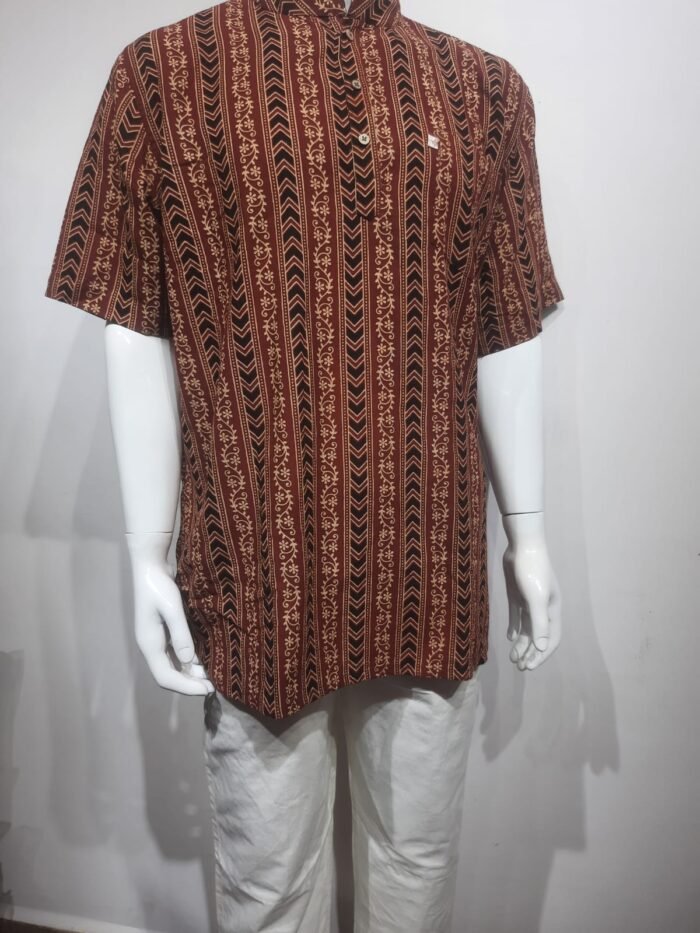 Ajrak Short Kurta - Image 6