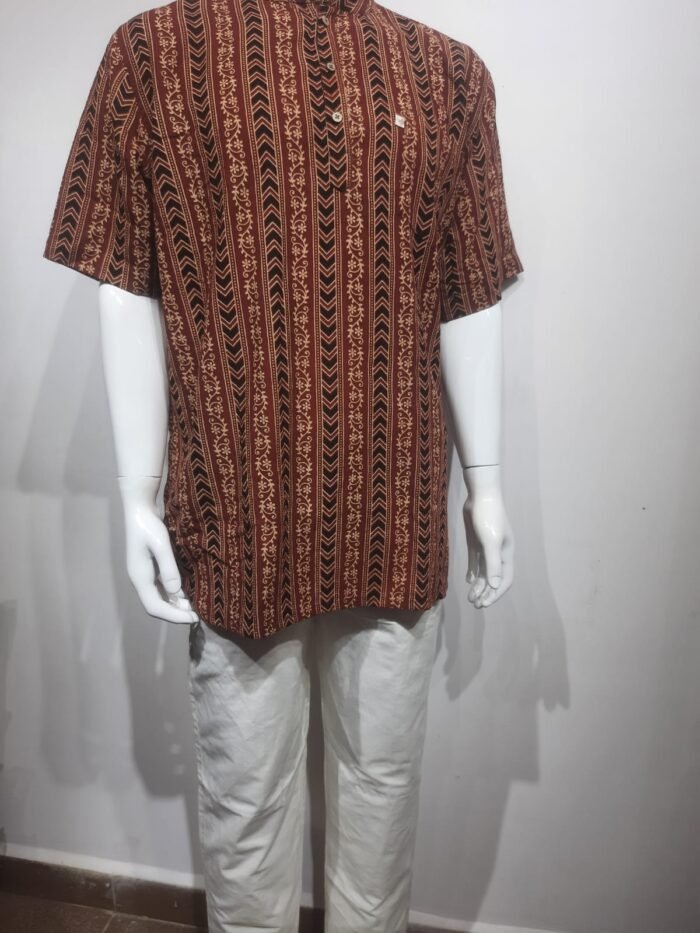 Ajrak Short Kurta - Image 7