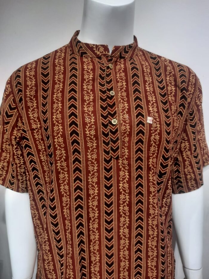 Ajrak Short Kurta - Image 8