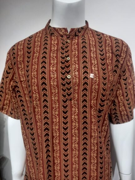 Ajrak Short Kurta