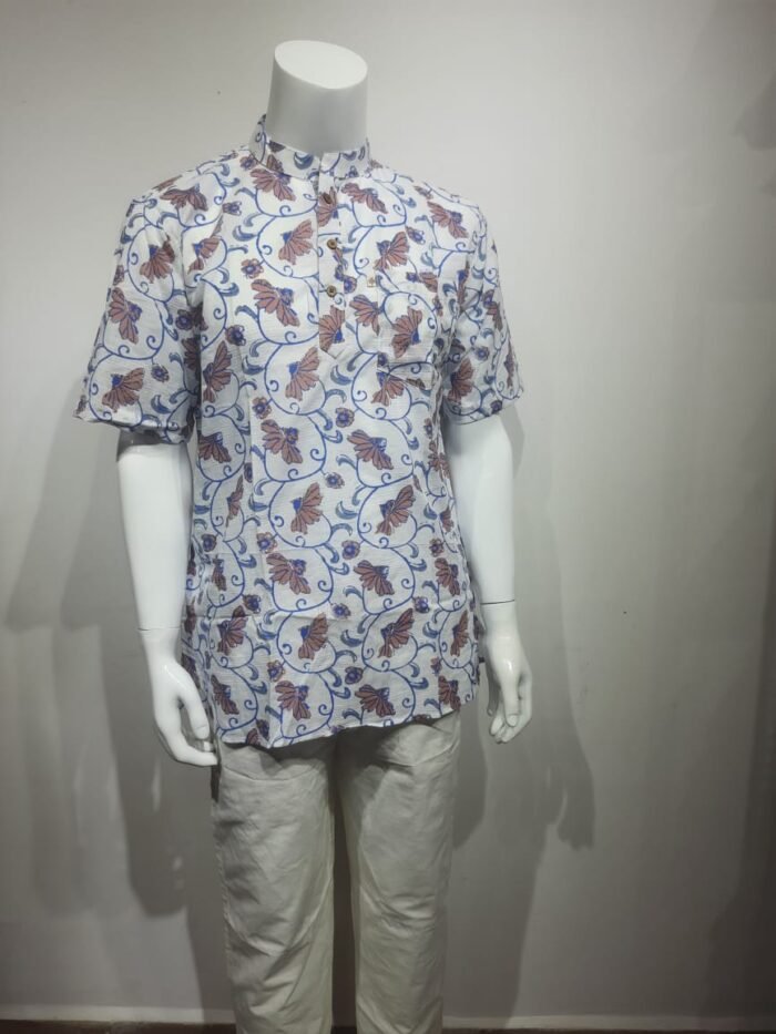 Floral Vines and Motifs Short Kurta - Image 4
