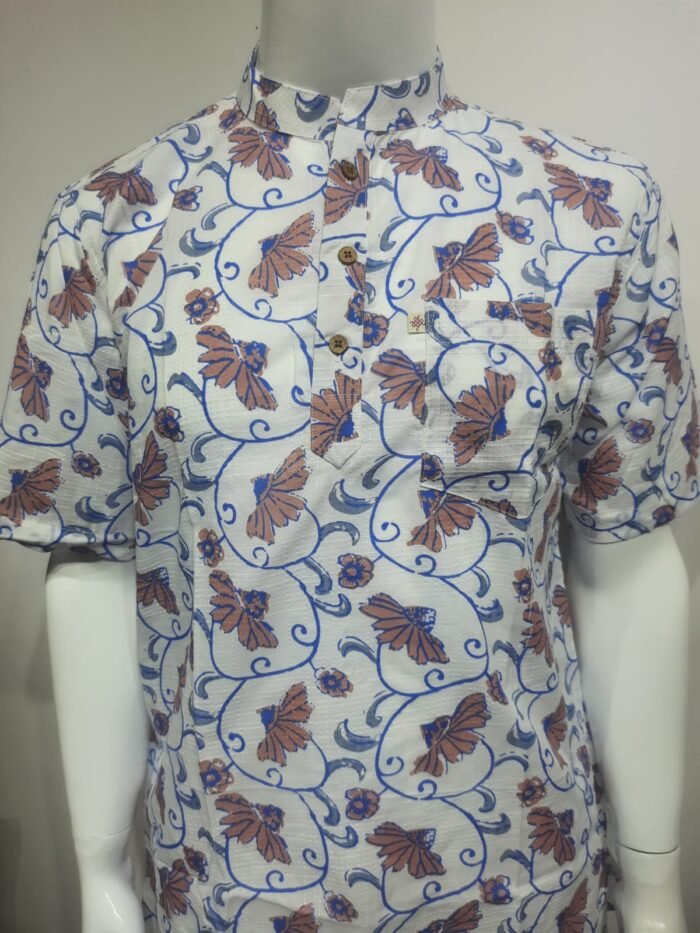 Floral Vines and Motifs Short Kurta - Image 2