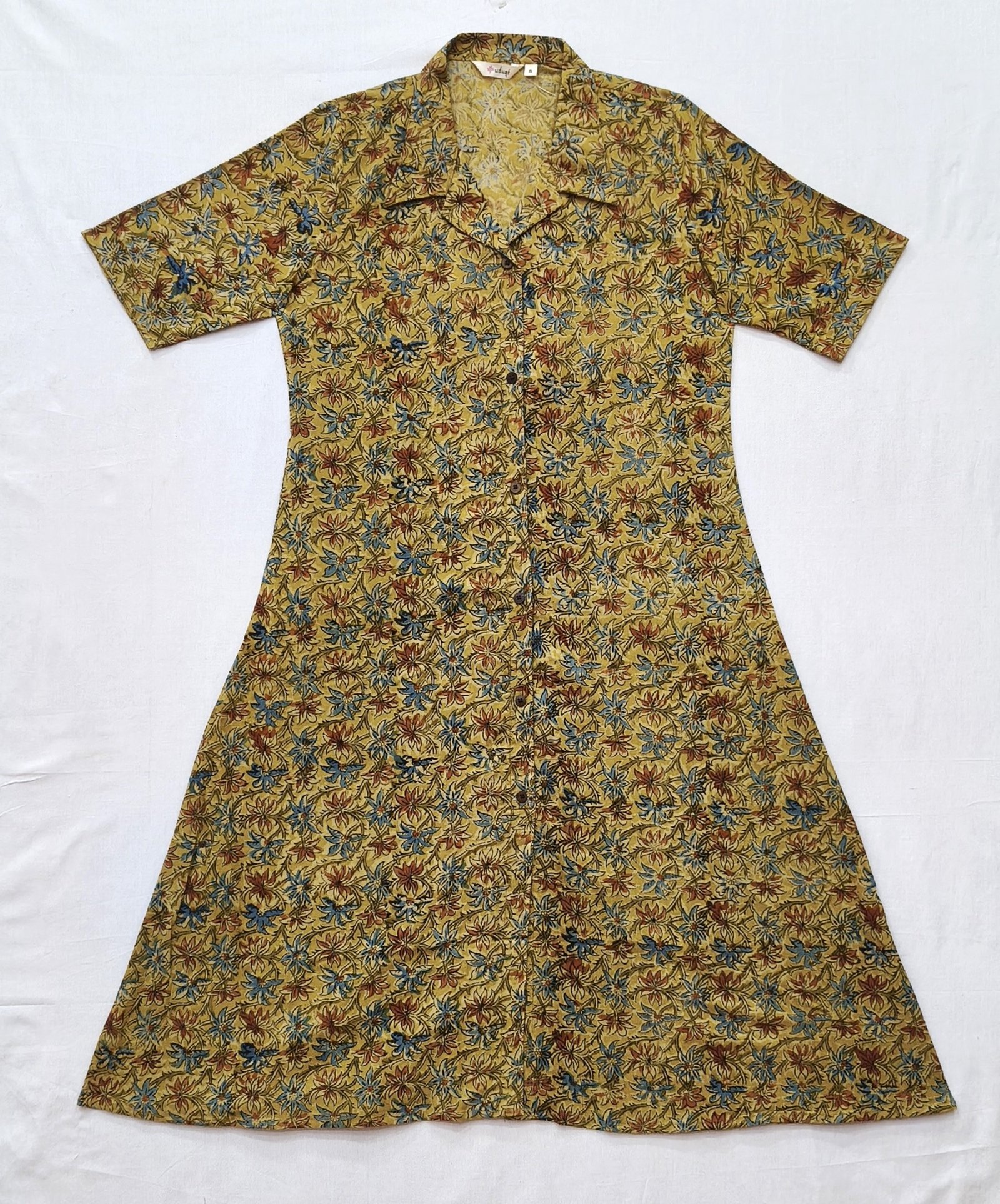 IMG_20260619_143000 Women’s Ethnic Kalamkari Kurti – Half Sleeves, Comfortable Daily Wear - Image 1